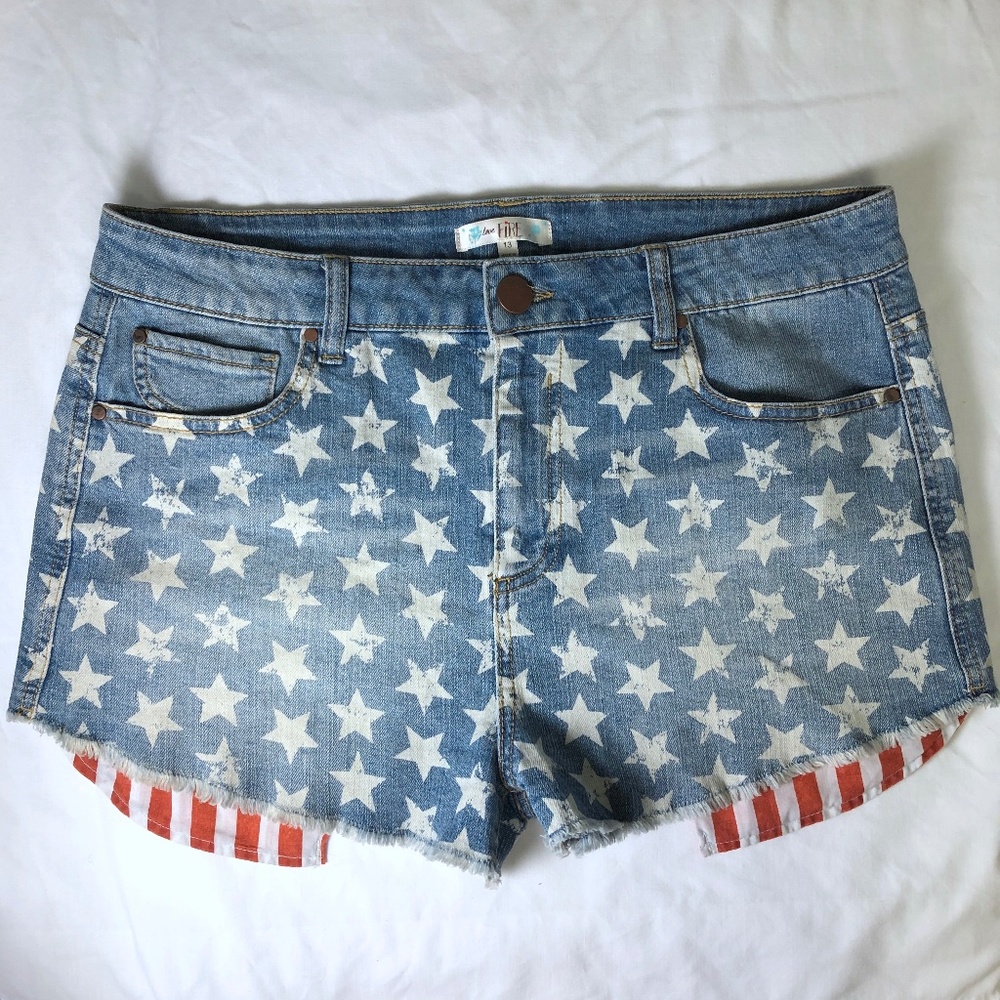 Love Fire Americana Jean Shorts, sz 13